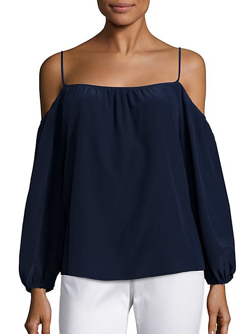 Lilly Pulitzer - Candice Silk Cold-Shoulder Top