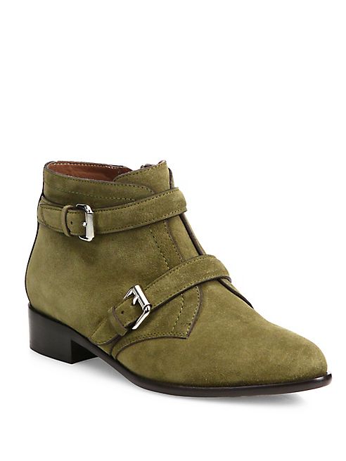 Tabitha Simmons - Windle Buckled Suede Booties