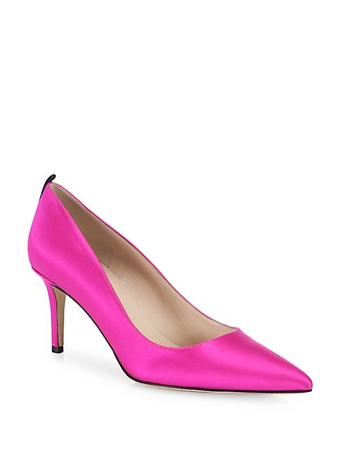 SJP by Sarah Jessica Parker - Fawn Satin Point Toe Pumps