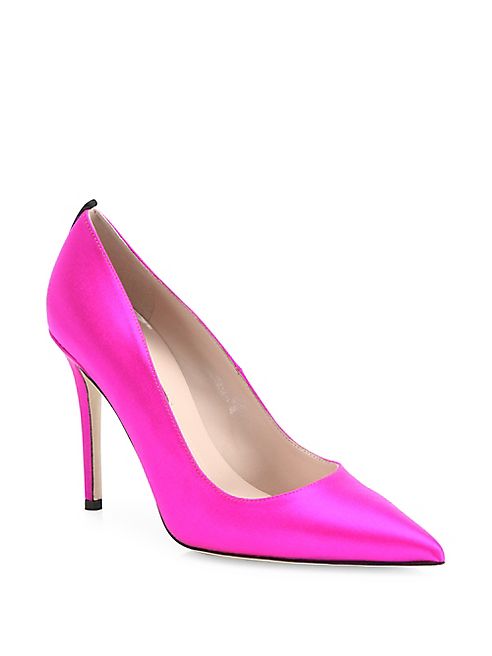 SJP by Sarah Jessica Parker - Fawn Satin Point Toe Pumps