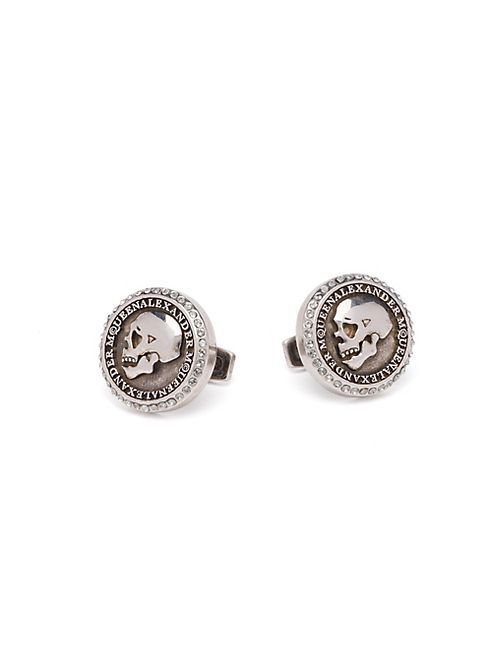 Alexander McQueen - Skull Coin Brass Cuff Links