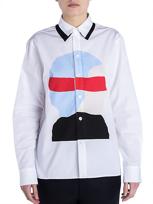 Marni - Graphic Poplin Button-Up