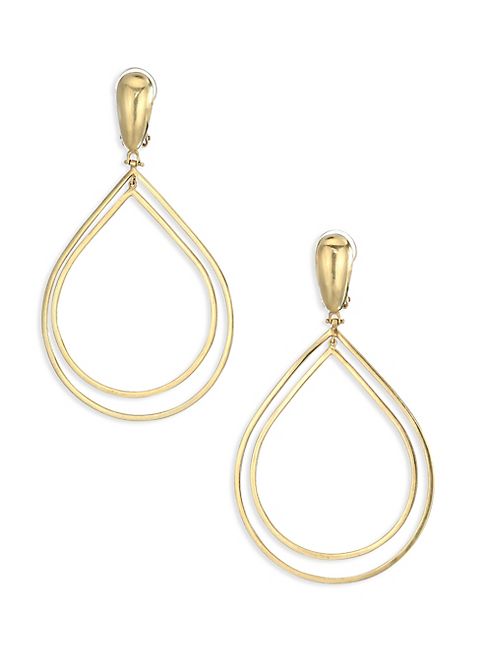 Vaubel - Wide Double Teardrop Earrings