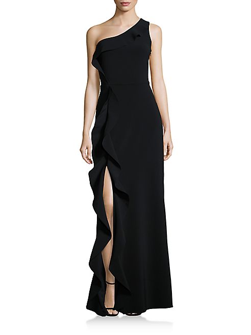 Parker Black - Paxon Ruffle One-Shoulder Gown