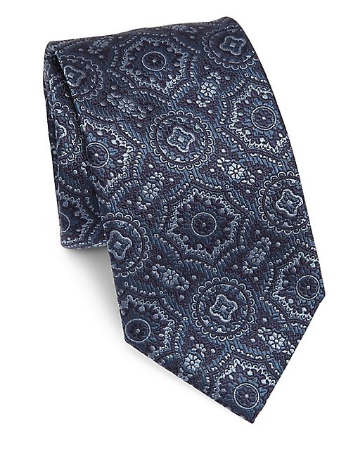 Brioni - Medallion Printed Silk Tie