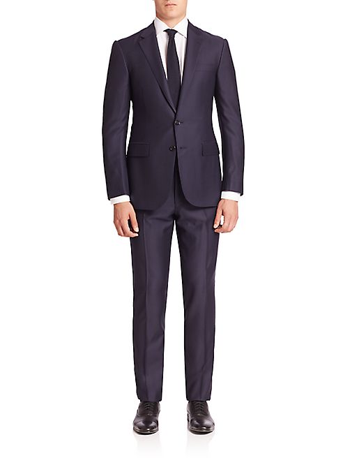 Ralph Lauren - Purple Label Classic-Fit Solid Wool Suit