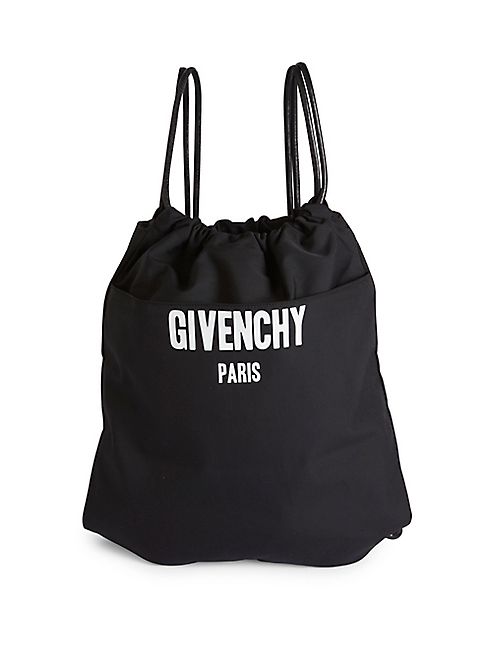 Givenchy - Logo Graphic Drawstring Backpack