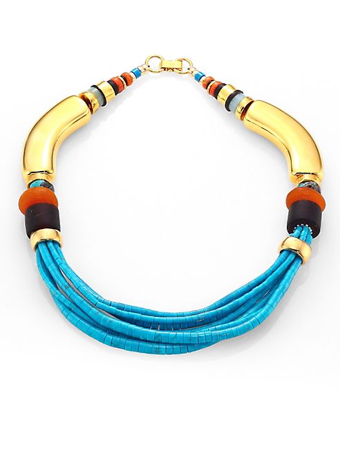 Lizzie Fortunato - Turquoise & Amazonite Collar Necklace