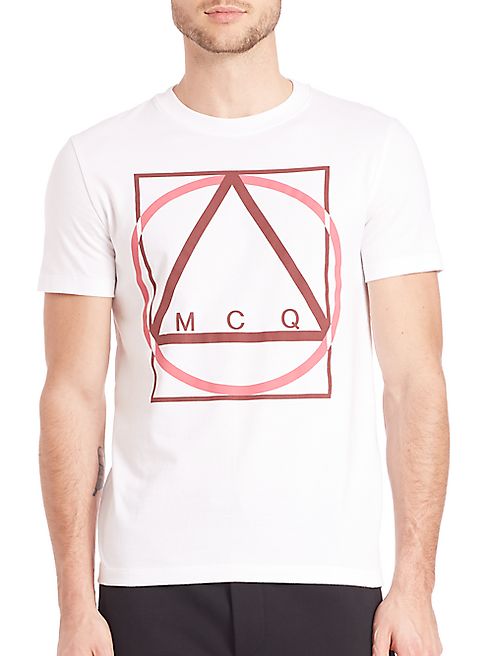 McQ Alexander McQueen - Multi-Geometric Printed Tee