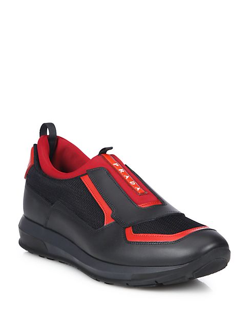 Prada - Punta Ala Low Top Leather Sneakers