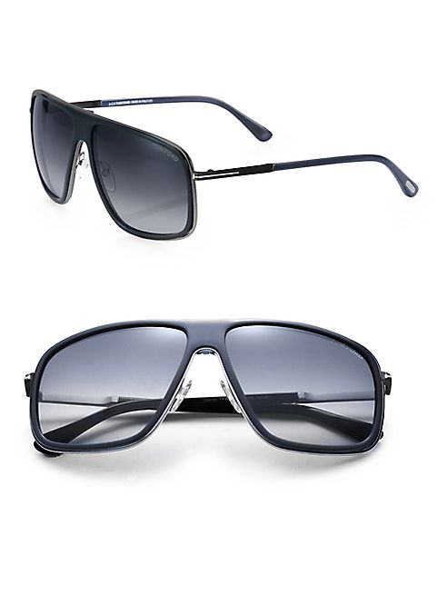 Tom Ford Eyewear - Quentin 60MM Navigator Sunglasses