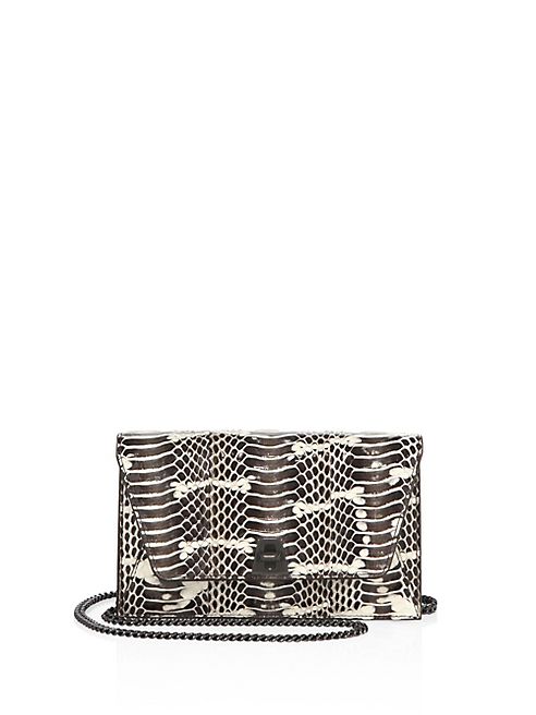 Akris - Anouk Snakeskin Envelope Crossbody Bag