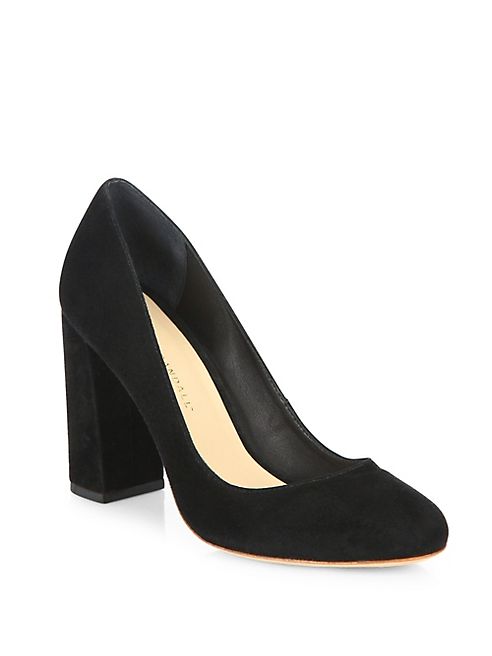 Loeffler Randall - Sydnee Suede Block Heel Pumps