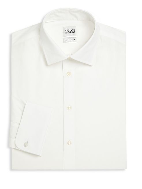 Armani Collezioni - Modern-Fit French Cuff Dress Shirt