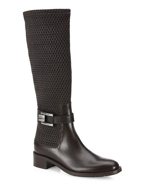 Aquatalia - Odilia Stretch-Leather Riding Boots