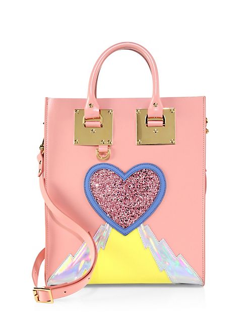 Sophie Hulme - Mini Albion Leather Heart Tote