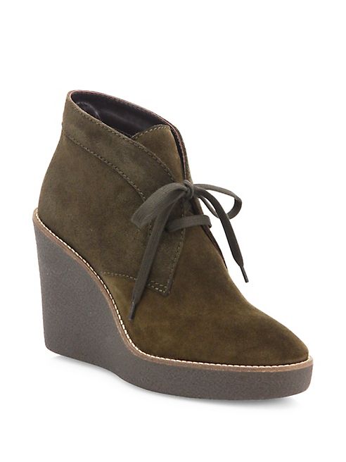 Aquatalia - Vianna Suede Wedge Booties