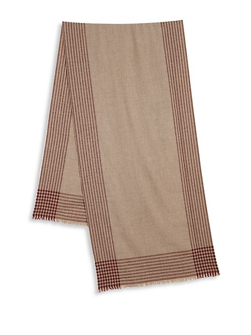 Brunello Cucinelli - Striped Cashmere & Alpaca Blend Scarf