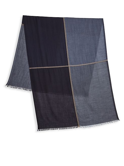 Brunello Cucinelli - Two-Tonal Cashmere & Silk Blend Scarf