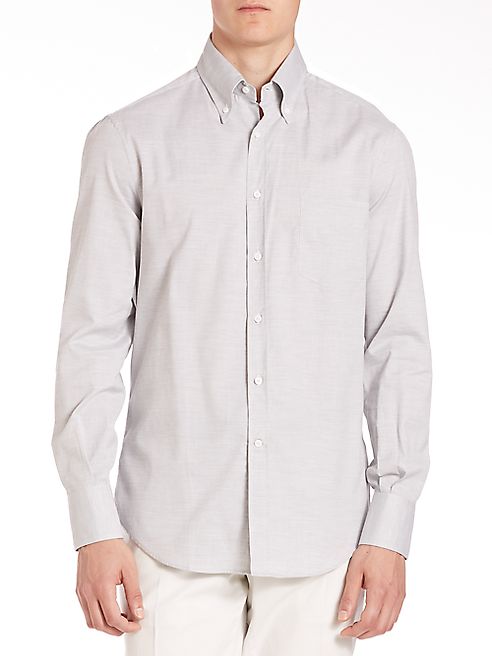 Brunello Cucinelli - Button-Down Twill Shirt