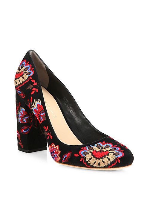 Loeffler Randall - Sydnee Floral Printed Leather Pumps