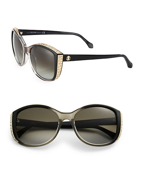 Roberto Cavalli - 56MM Crystal-Embellished Cat Eye Sunglasses