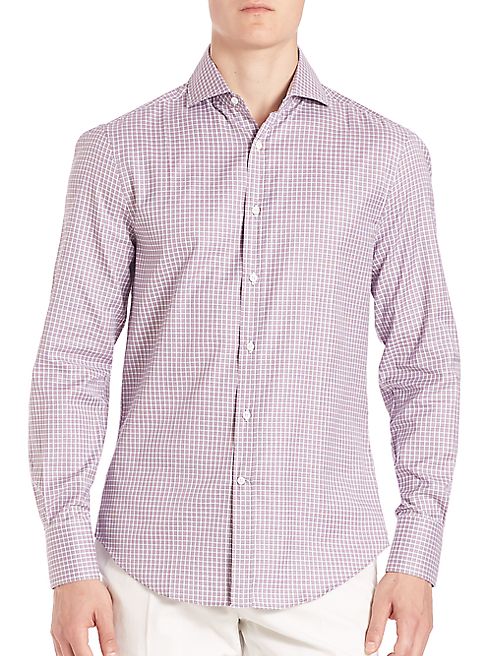 Brunello Cucinelli - Slim-Fit Multi-Check Shirt