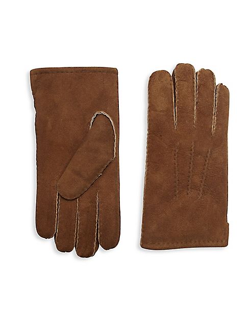 Saks Fifth Avenue Collection - Suede Shearling Gloves