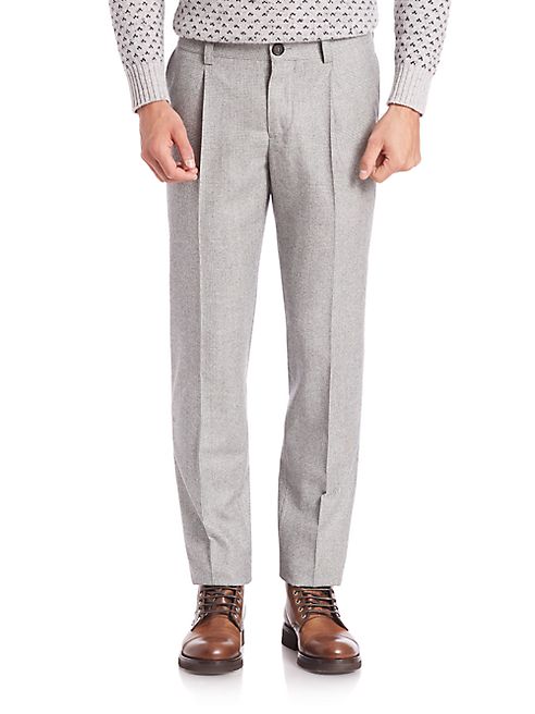 Brunello Cucinelli - Single Pleated Wool Pants