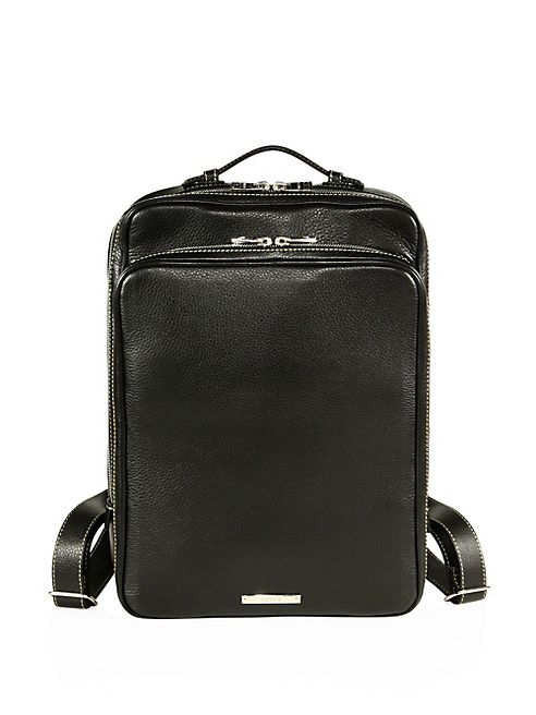 SKITS - Cambridge Pebble Grain Leather Tech Backpack