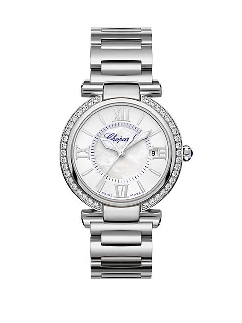 Chopard - Imperiale Diamond, Mother-Of-Pearl & Stainless Steel Bracelet Watch