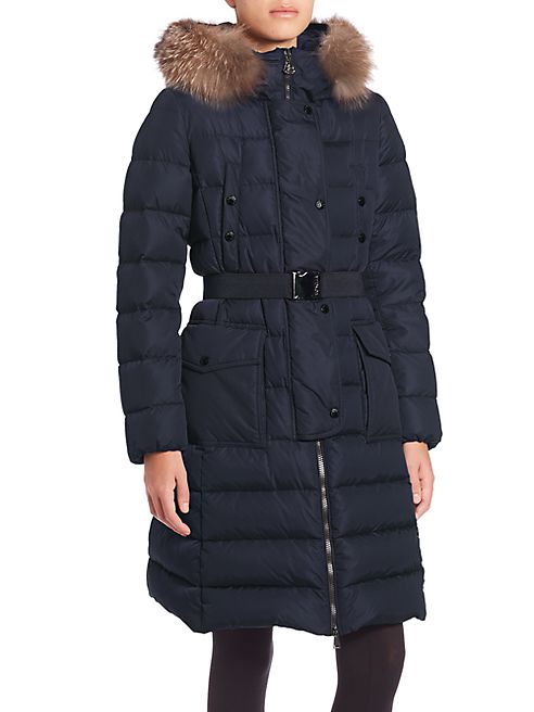 Moncler - Khloe Fur-Trimmed Puffer Jacket