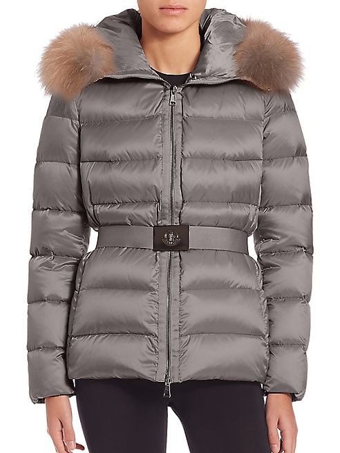 Moncler - Tatie Fur-Trimmed Puffer Jacket