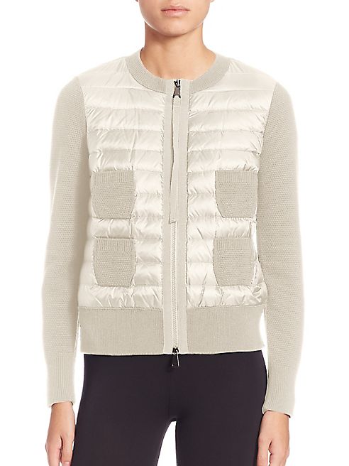 Moncler - Maglione Quilted Front Cardigan