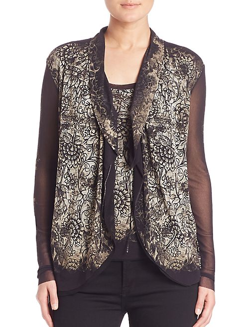 Fuzzi - Boticelli-Print Cardigan