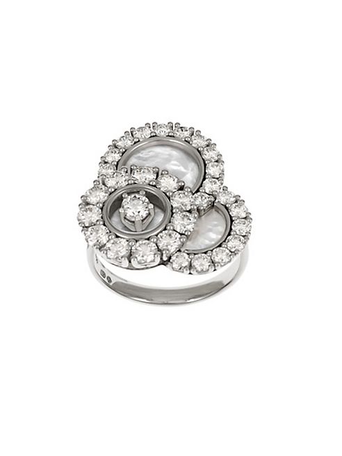 Chopard - Happy Dreams Diamond, Mother-Of-Pearl & 18K White Gold Ring