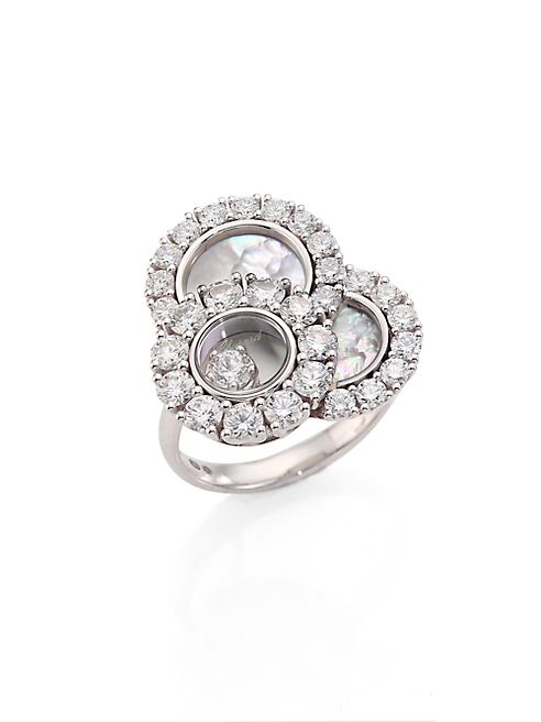 Chopard - Happy Dreams Diamond, Mother-Of-Pearl & 18K White Gold Ring