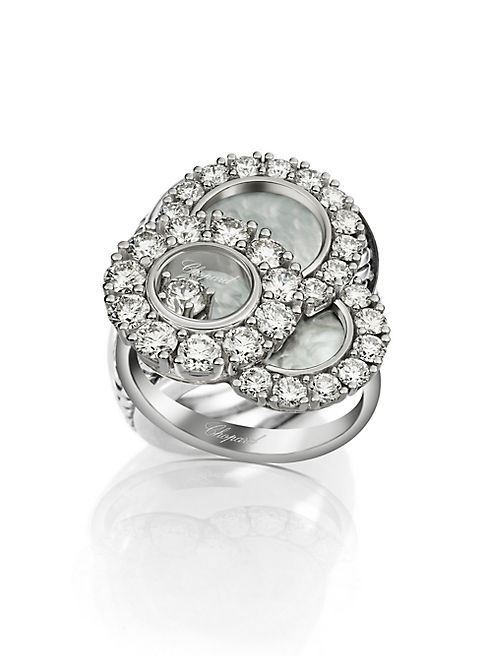 Chopard - Happy Dreams Diamond, Mother-Of-Pearl & 18K White Gold Ring