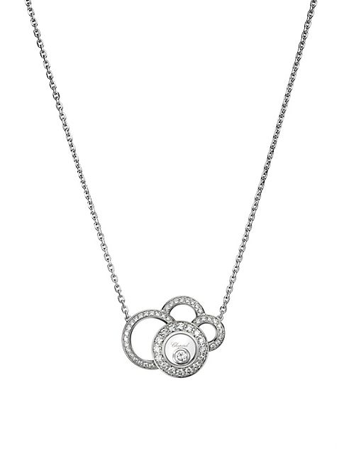 Chopard - Happy Dreams Diamond & 18K White Gold Pendant Necklace