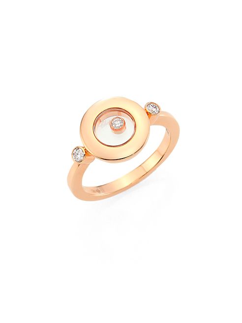 Chopard - Happy Spirit Diamond & 18K Rose Gold Ring