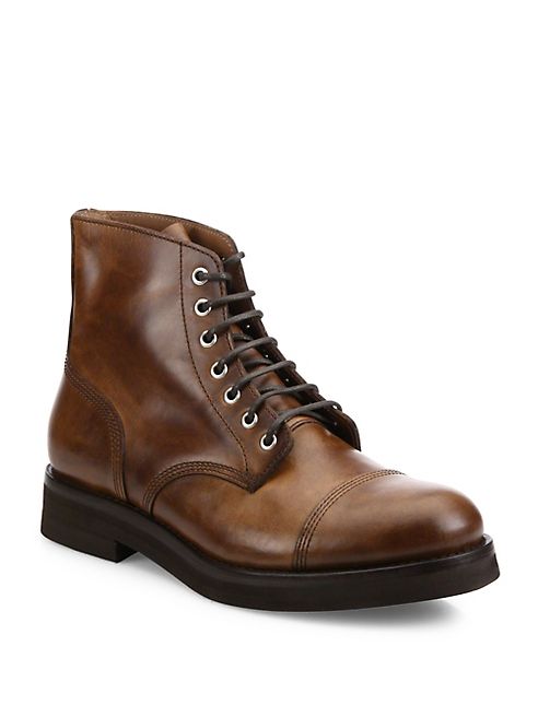 Brunello Cucinelli - Cap Toe Leather Boots