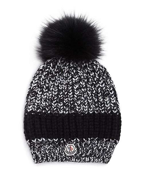 Moncler - Fur Pom-Pom Knit Hat