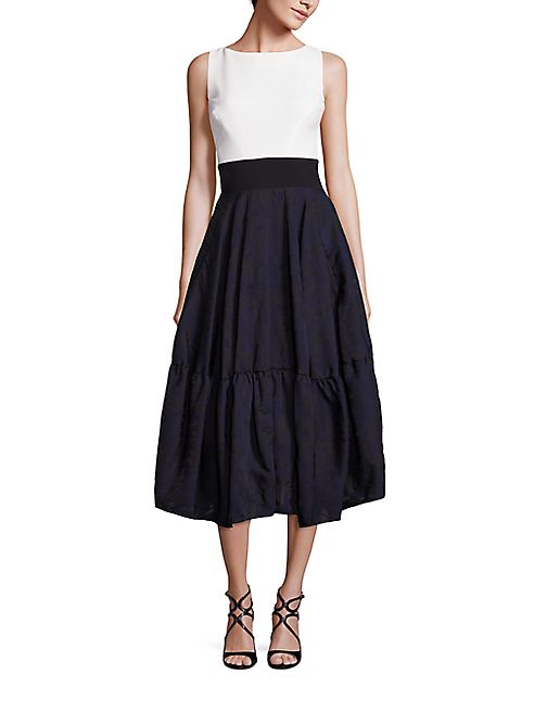 Antonio Berardi - Jacquard Flounce Skirt Dress