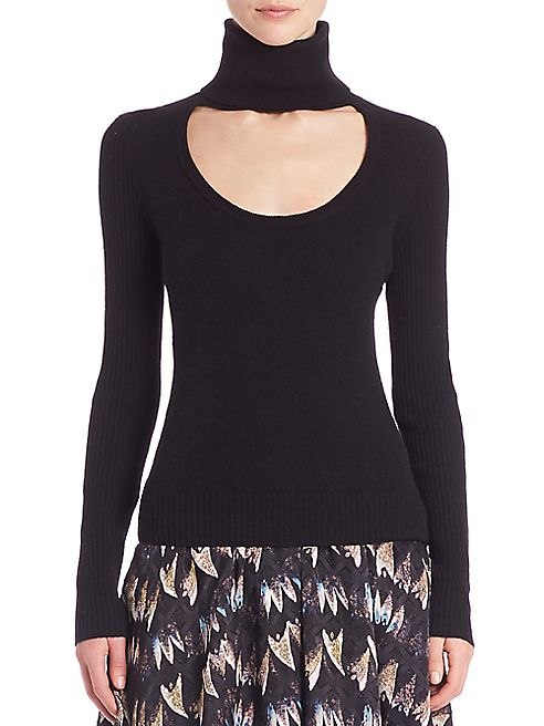 Diane von Furstenberg - Gracey Cutout Turtleneck Sweater