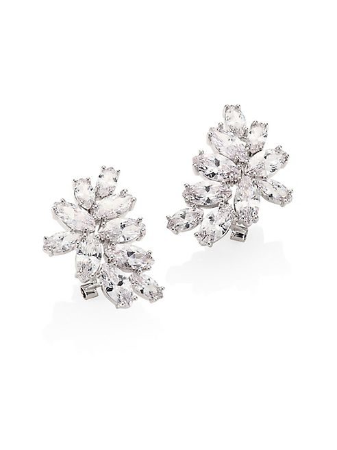 Fallon - Crescent Crystal Stud Earrings