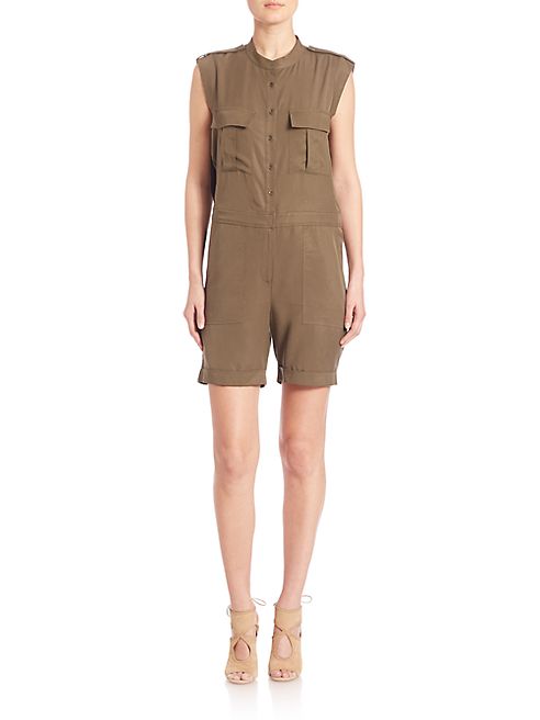 BCBGMAXAZRIA - Urban Jungle Banks Cargo Romper