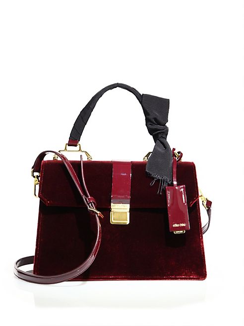 Miu Miu - Velvet Top-Handle Bag