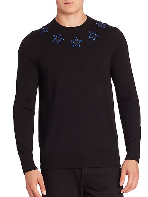 Givenchy - Star Embroidered Wool Sweater