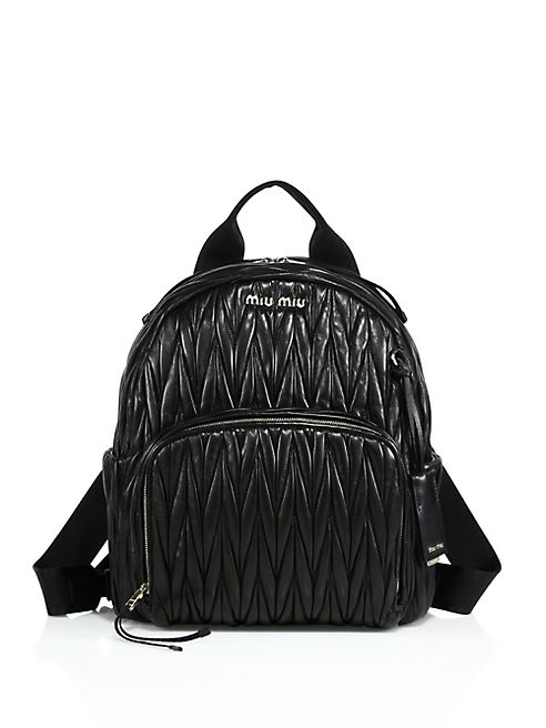 Miu Miu - Matelassé Leather Backpack