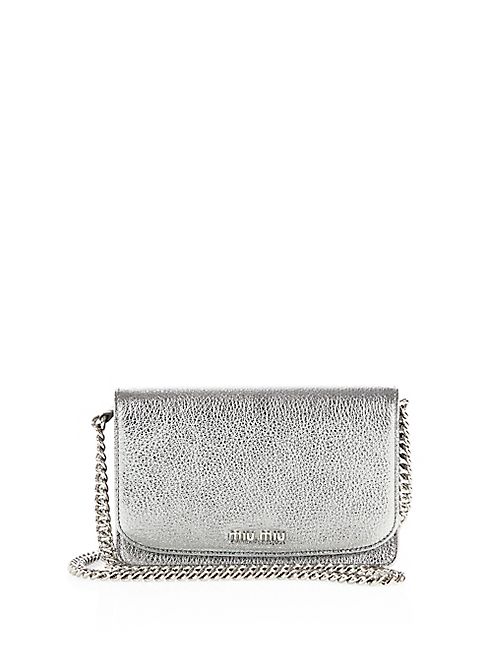 Miu Miu - Madras Leather Crossbody Bag